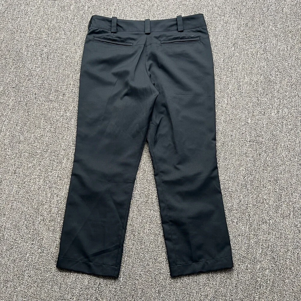 Nike‎ Golf Pants Size 2 Womens Black 28 x 25 Athletic Pants Dri Tour Performance